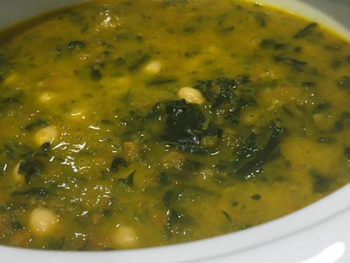 Kichererbsen-Spinat-Suppe mit Thermomix
