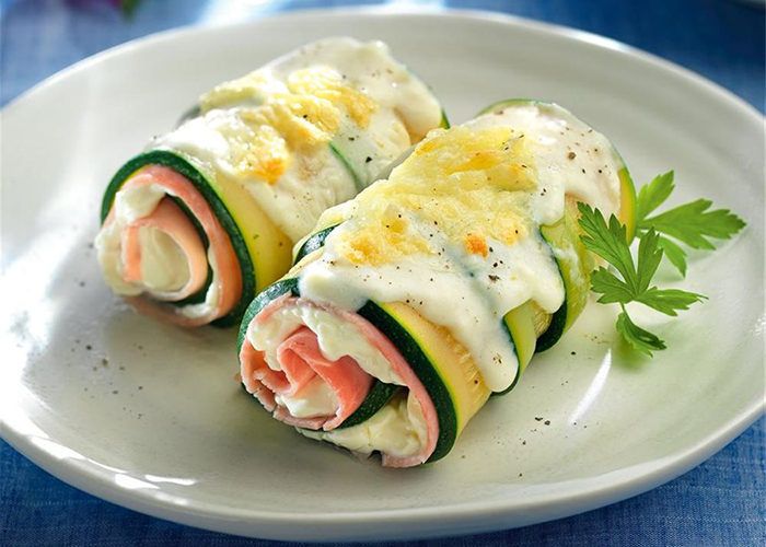 Zucchini Cannelloni mit Schinken und Käse aus dem Thermomix - Thermomix ...