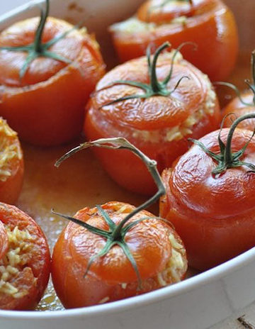 Tomaten gefüllt mit Reis und Speck aus dem Thermomix
