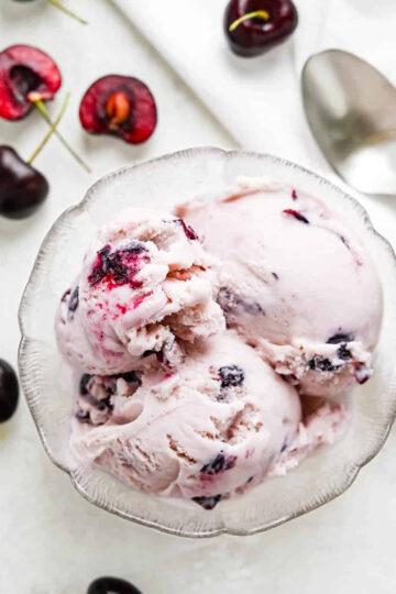 Cherry-Amaretto-Eiscreme aus dem Thermomix