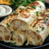 Käse-Knoblauch-Hähnchen-Wraps aus dem Thermomix