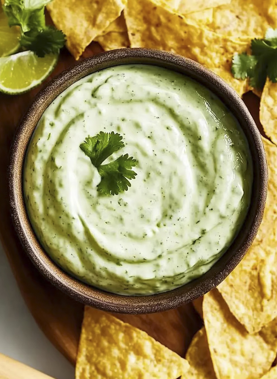 Koriander-Limetten-Creme für Tacos aus dem Thermomix Koriander-Limetten-Creme für Tacos aus dem Thermomix
