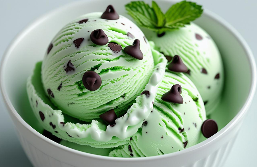 Minze-Schokoladenstückchen-Eis aus dem Thermomix Minze-Schokoladenstückchen-Eis aus dem Thermomix