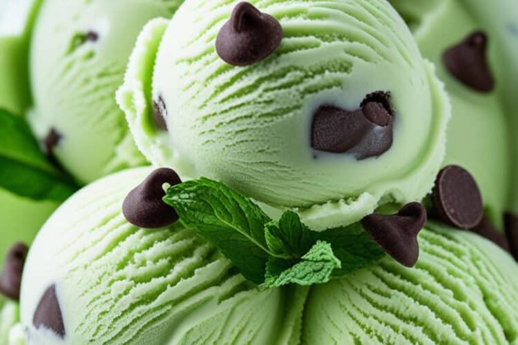 Minze-Schokoladenstückchen-Eis aus dem Thermomix
