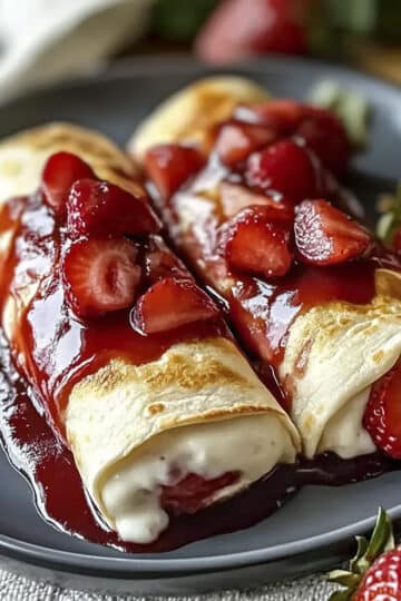 Chimichangas mit Erdbeer-Cheesecake aus dem Thermomix