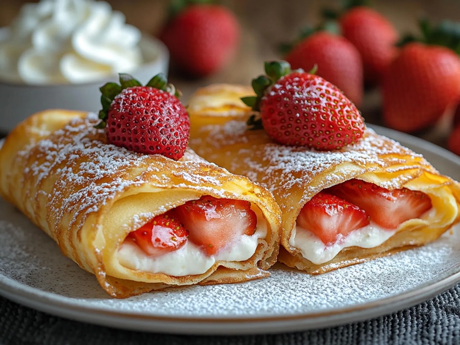 Chimichangas mit Erdbeer-Cheesecake aus dem Thermomix