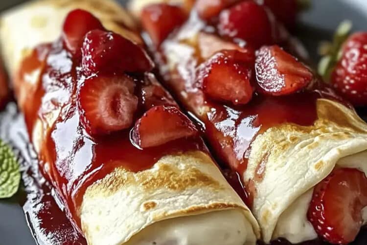 Chimichangas mit Erdbeer-Cheesecake aus dem Thermomix