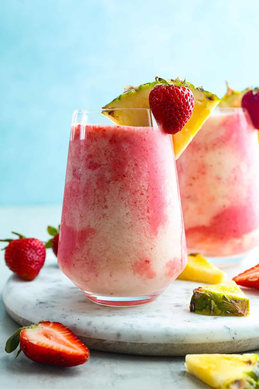 Erdbeer-Piña-Colada mit Malibu-Frosting aus dem Thermomix