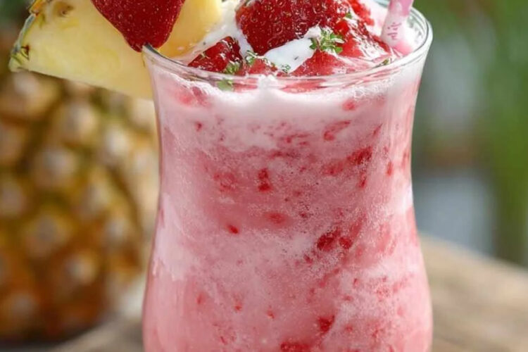 Erdbeer-Piña-Colada mit Malibu-Frosting aus dem Thermomix