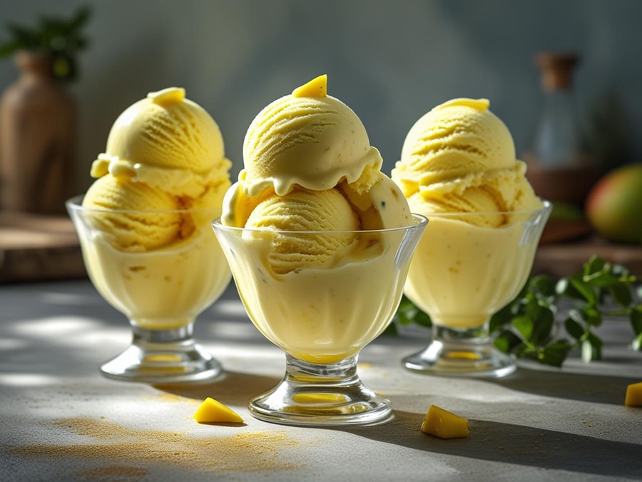 Mango-Softeis aus dem Thermomix