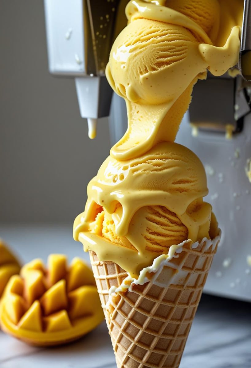 Mango-Softeis aus dem Thermomix