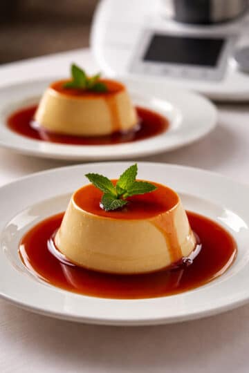 Panna Cotta mit Vanille und Erdbeer-Karamell aus dem Thermomix