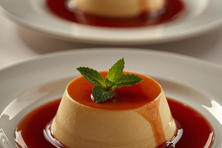 Panna Cotta mit Vanille und Erdbeer-Karamell aus dem Thermomix
