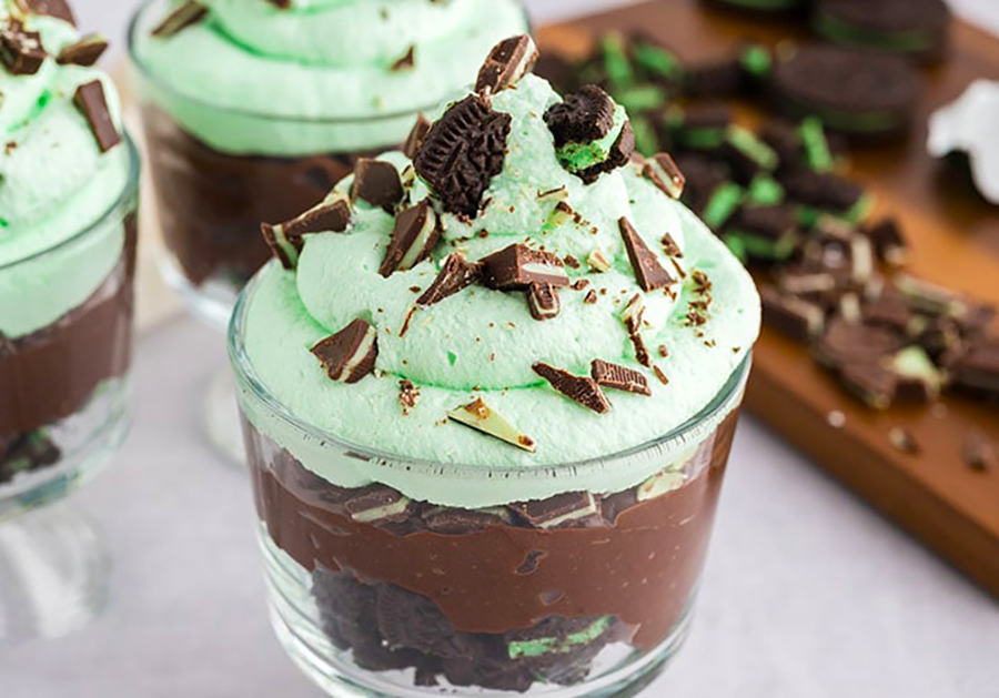 Schokoladen-Minz-Dessert mit Oreos aus dem Thermomix