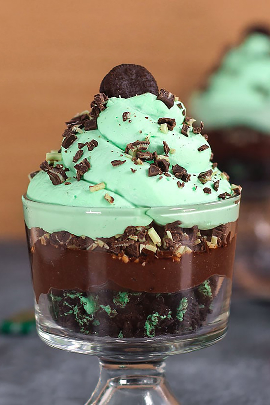 Schokoladen-Minz-Dessert mit Oreos aus dem Thermomix