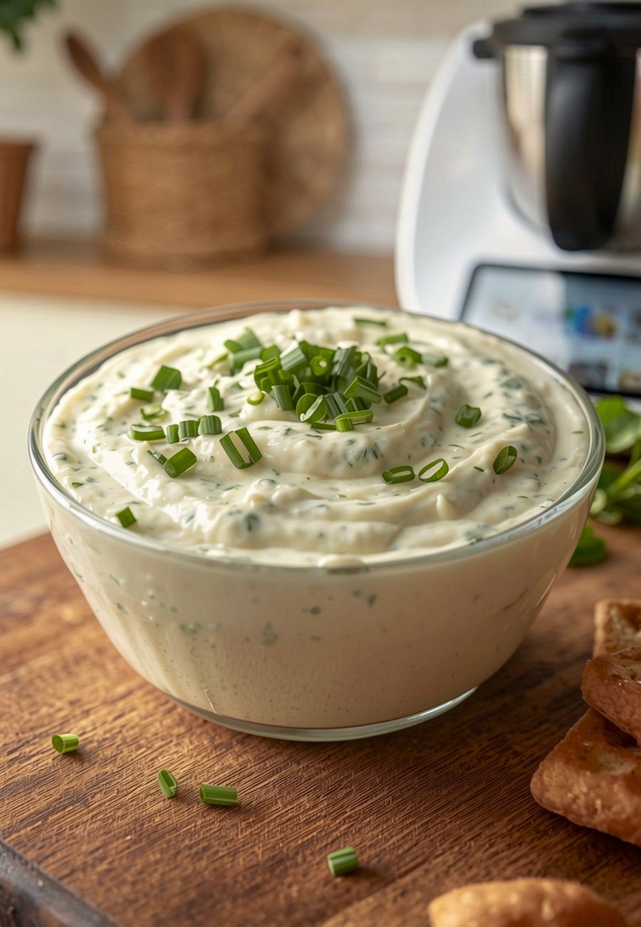 Knoblauch-Kräuter-Dip aus dem Thermomix