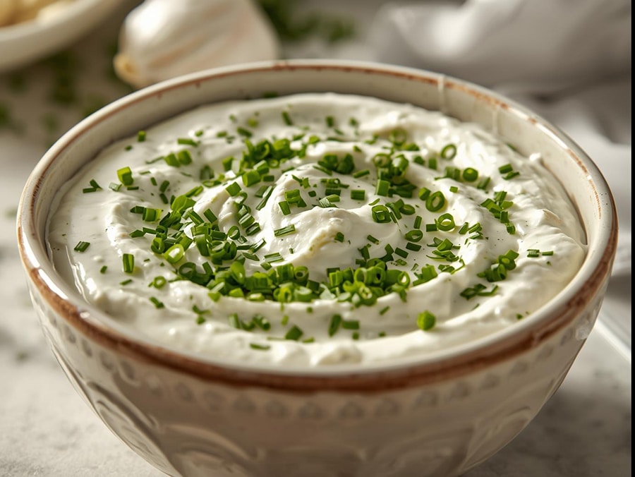 Knoblauch-Kräuter-Dip aus dem Thermomix