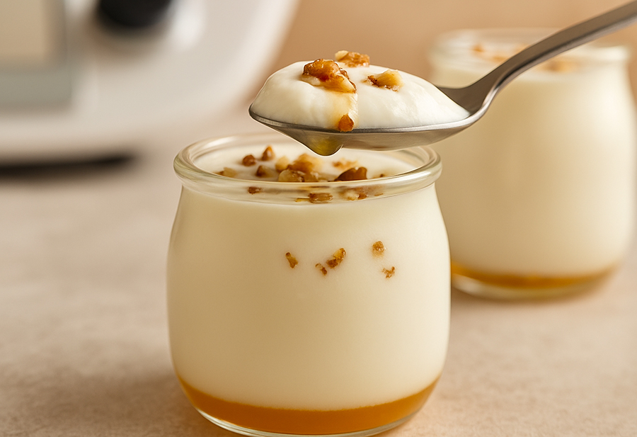 Hausgemachter Joghurt mit Honig und Walnüssen im Thermomix Hausgemachter Joghurt mit Honig und Walnüssen im Thermomix