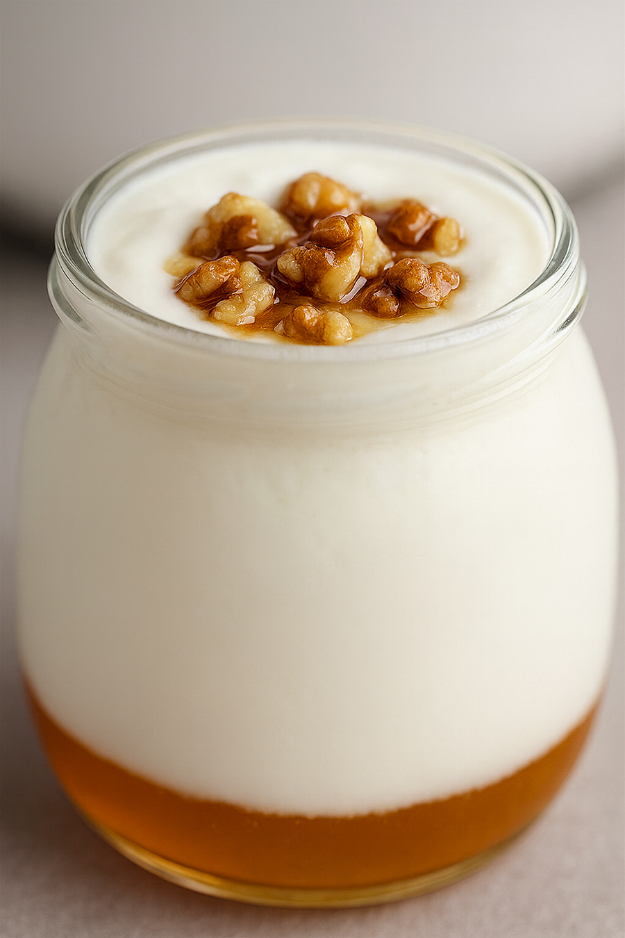 Hausgemachter Joghurt mit Honig und Walnüssen im Thermomix Hausgemachter Joghurt mit Honig und Walnüssen im Thermomix