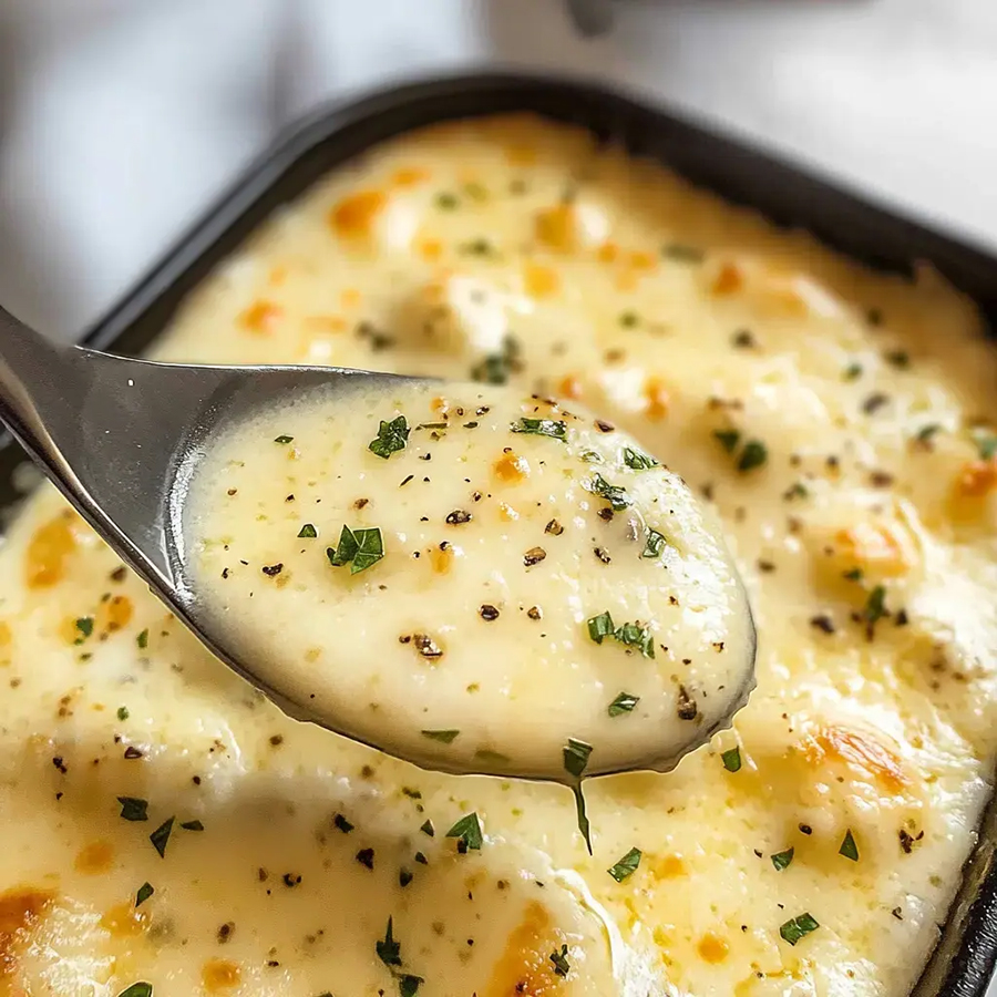 Cremige Knoblauch-Parmesan-Sauce aus dem Thermomix