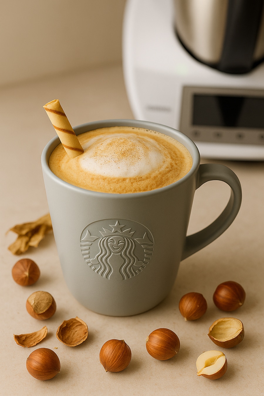 Vanille-Haselnuss-Latte im Thermomix