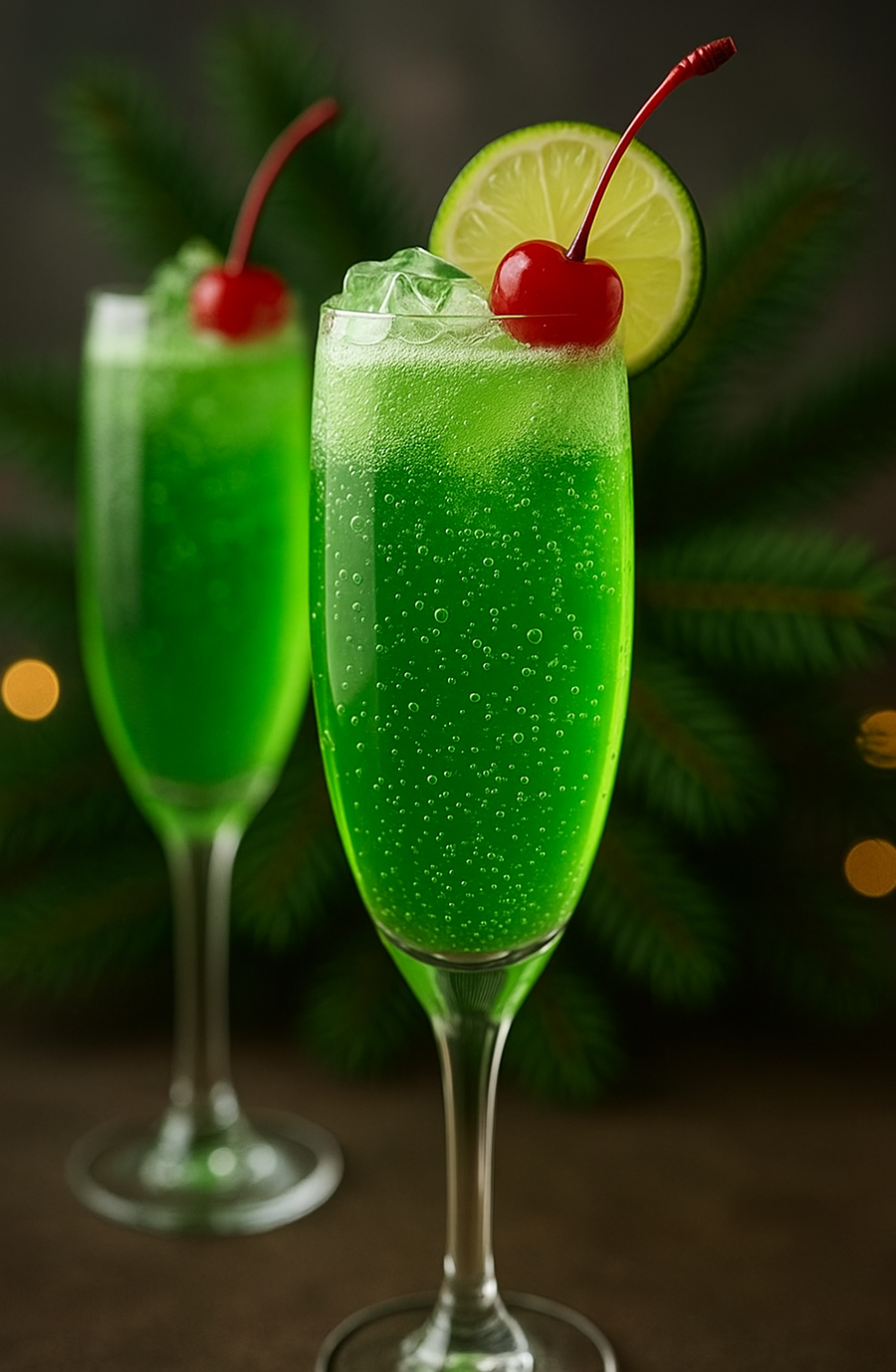 Grinch-Cocktail mit der Thermomix
