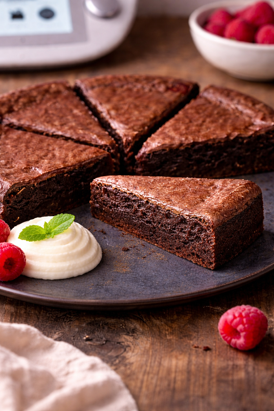 Kladdkaka (schwedischer Schokoladenkuchen) aus dem Thermomix