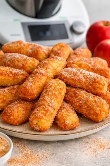 Gebackene Apfelstreifen in 5 Minuten mit dem Thermomix