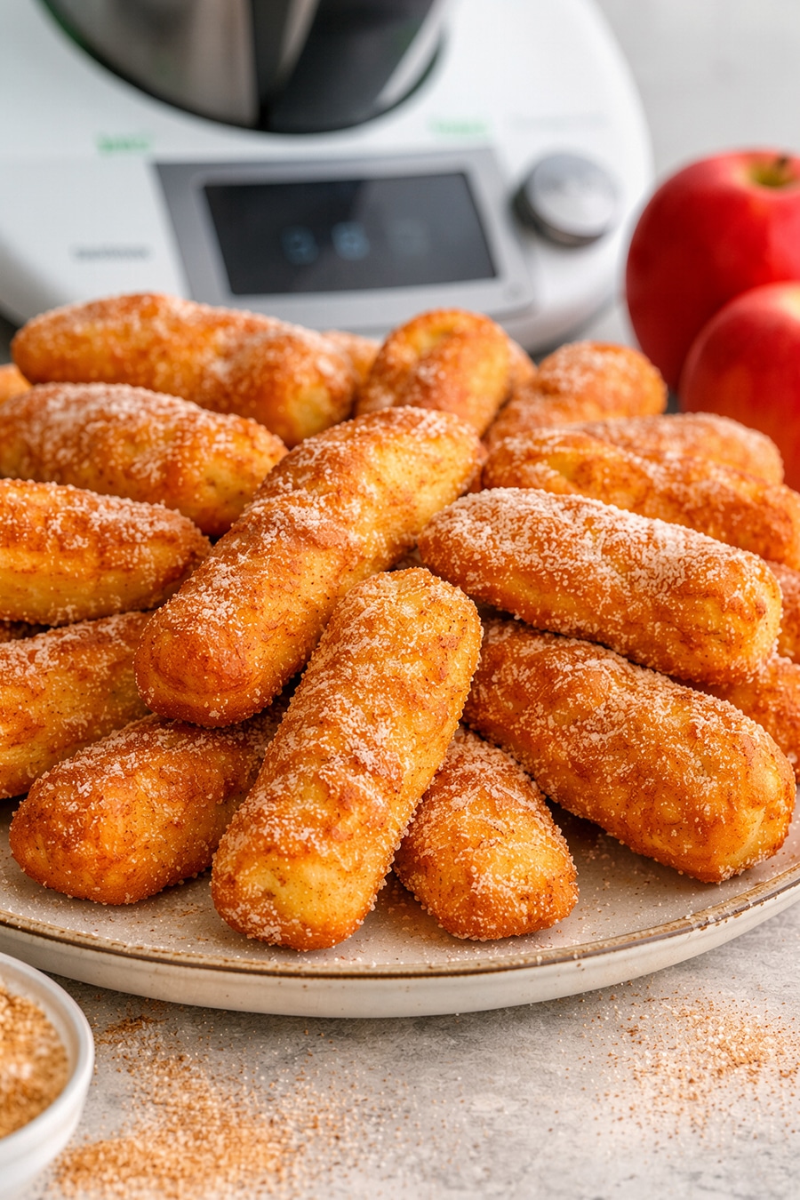 Gebackene Apfelstreifen in 5 Minuten mit dem Thermomix