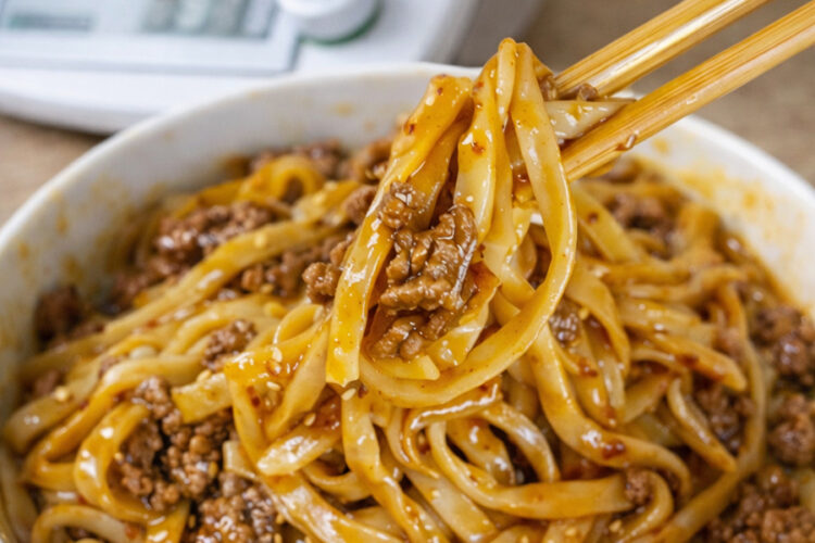 Lo Mein mit Hackfleisch aus dem Thermomix