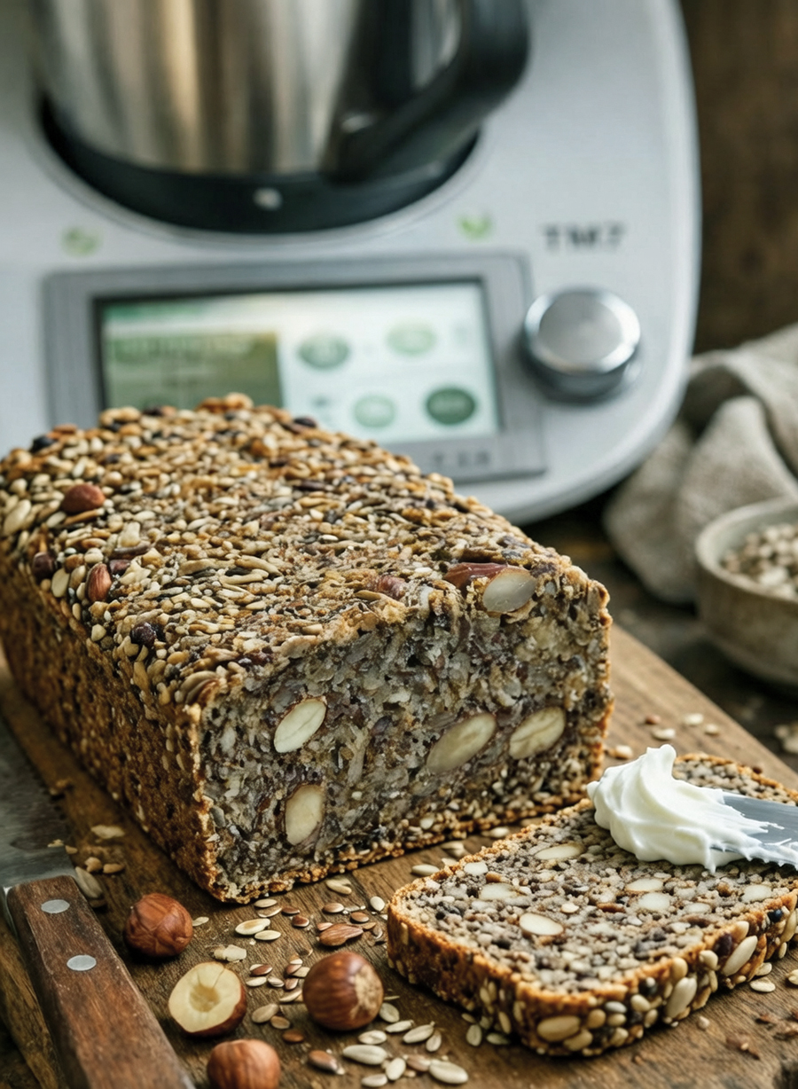 Low-Carb-Vollkornbrot ohne Mehl aus dem Thermomix
