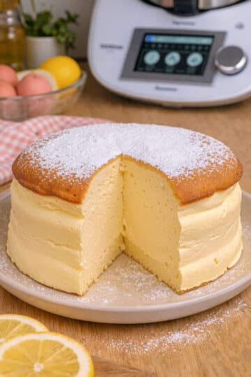 Wolkenkuchen mit Zitrone aus dem Thermomix