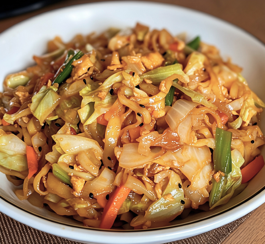 Chinakohl-Nudel-Pfanne aus dem Thermomix