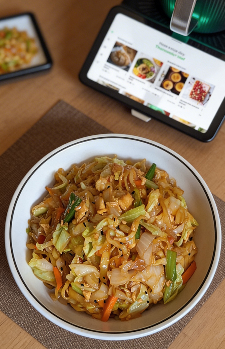 Chinakohl-Nudel-Pfanne aus dem Thermomix