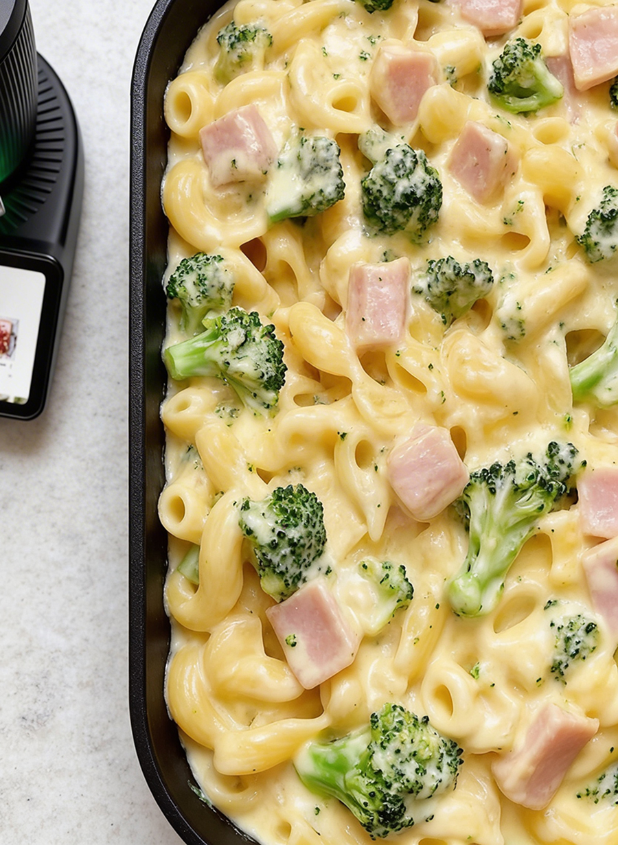 Cremige Pasta mit Brokkoli und Schinken aus dem Thermomix