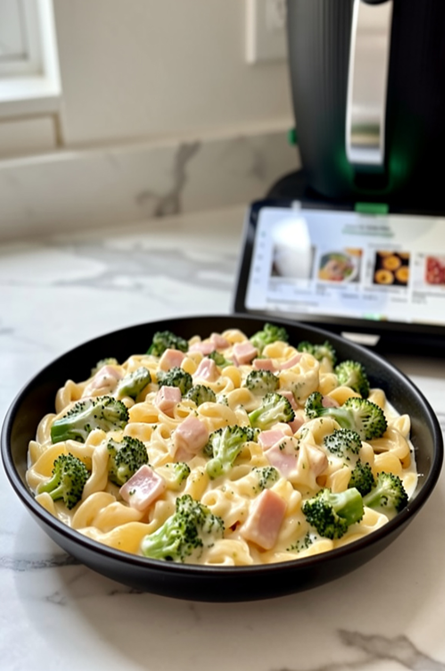 Cremige Pasta mit Brokkoli und Schinken aus dem Thermomix