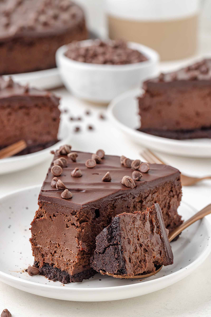 Dreifach-Schokoladen-Käsekuchen aus dem Thermomix