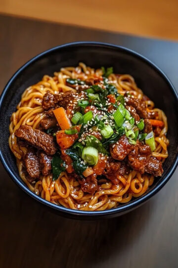 Koreanische Nudeln mit Gochujang aus dem Thermomix