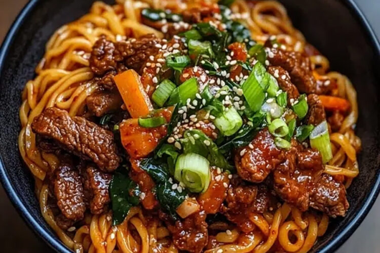 Koreanische Nudeln mit Gochujang aus dem Thermomix
