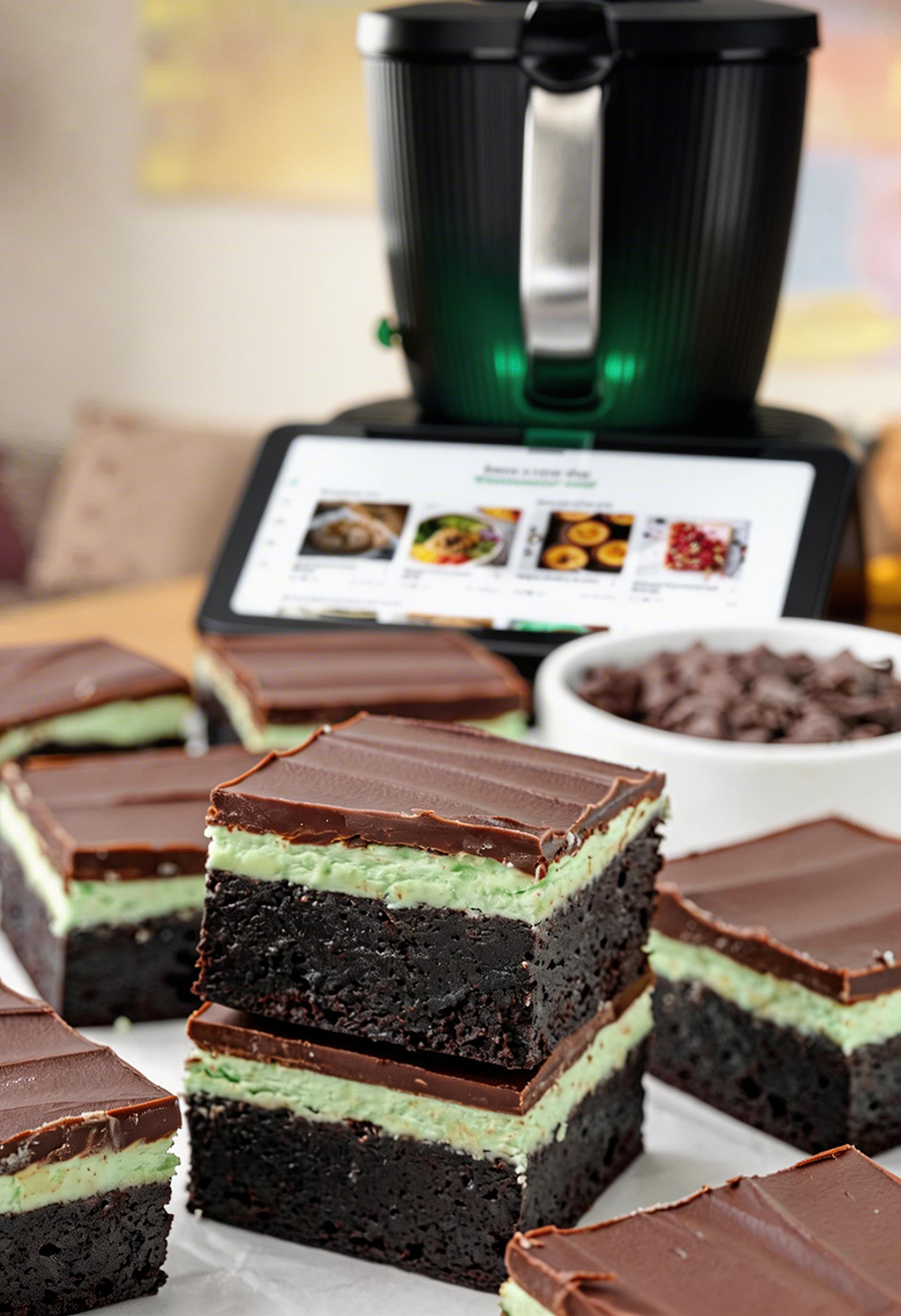 Minz-Brownies aus dem Thermomix Minz-Brownies aus dem Thermomix