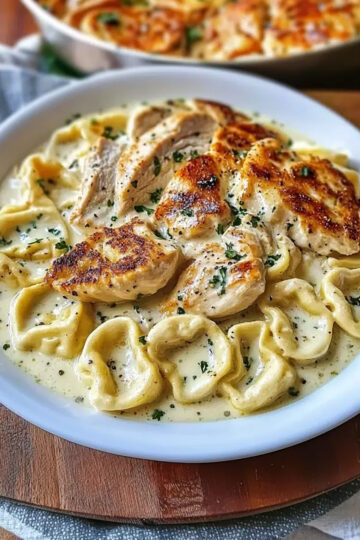 Ofentortellini mit Hähnchen aus dem Thermomix