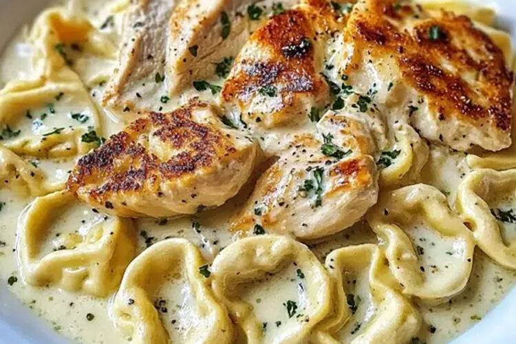 Ofentortellini mit Hähnchen aus dem Thermomix