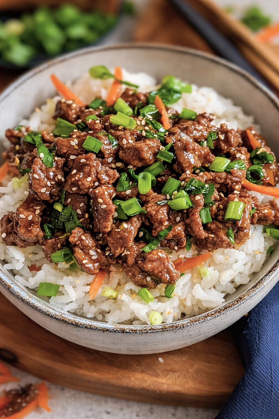 Teriyaki mit Hackfleisch in 20 Minuten aus dem Thermomix