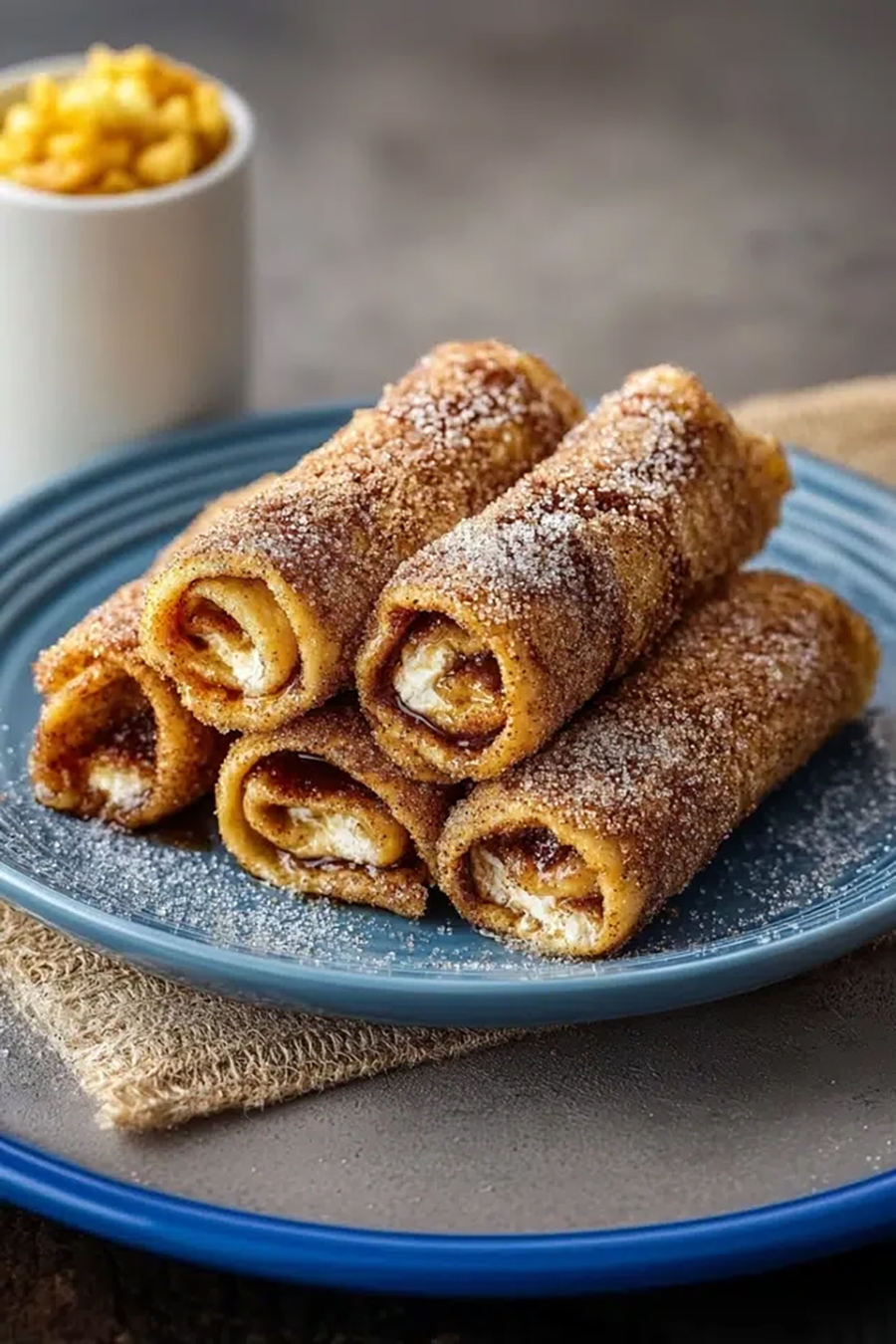 Zimt-Zucker French-Toast-Röllchen aus dem Thermomix