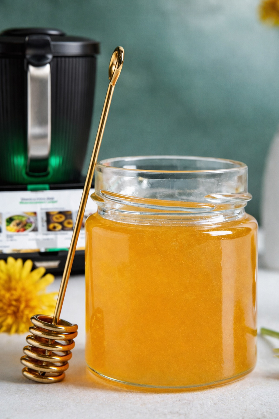 Bereite deinen eigenen Löwenzahn honig aus dem Thermomix