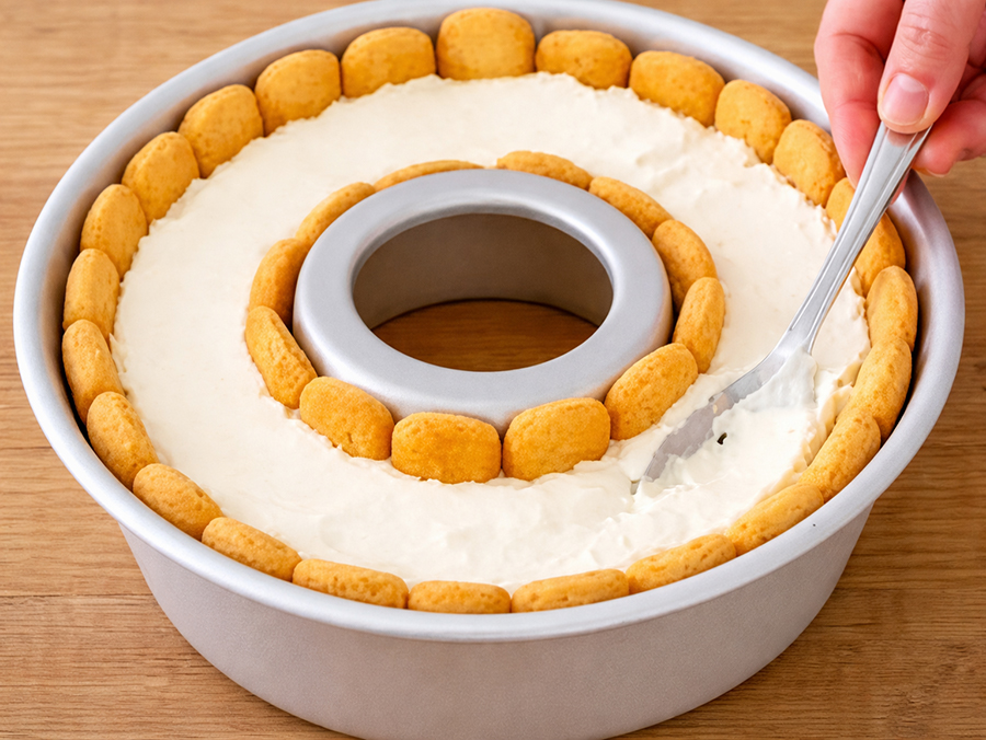 Kalter Löffelbiskuitkuchen aus dem Thermomix