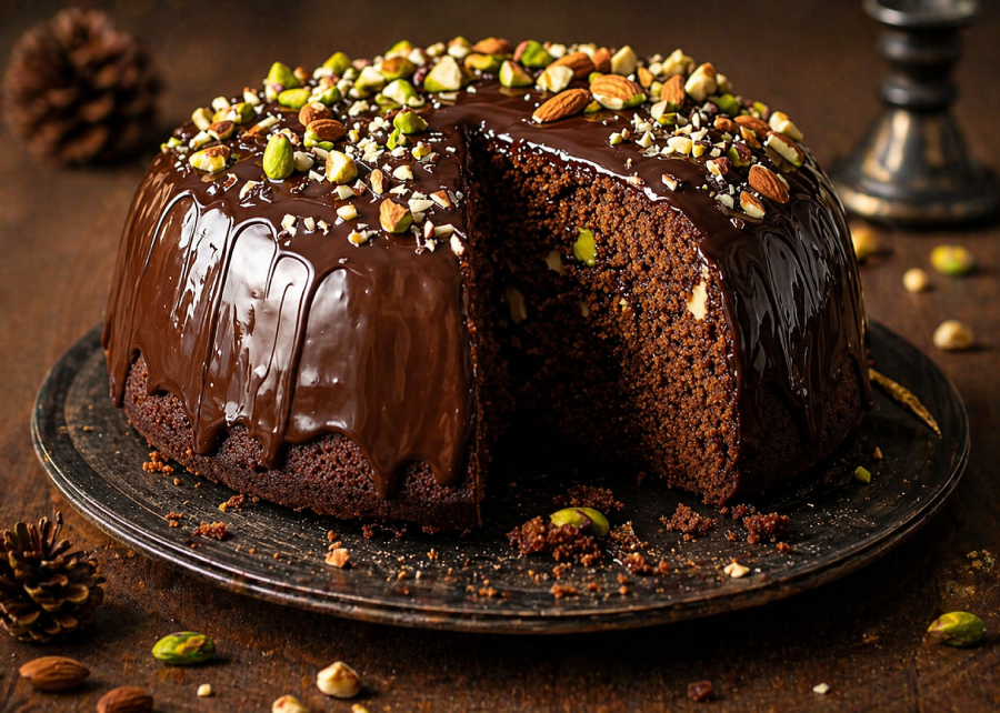 Lebkuchen-Schokoladenkuchen aus dem Thermomix