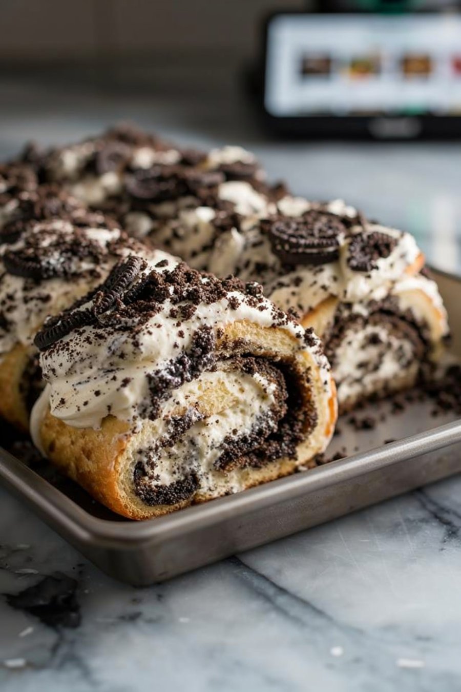 Cookies-and-Cream-Röllchen aus dem Thermomix