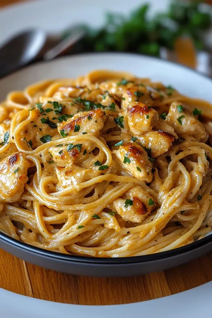 Hähnchen-Linguini in Cowboy-Butter aus dem Thermomix