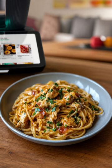 Hähnchen-Linguini in Cowboy-Butter aus dem Thermomix